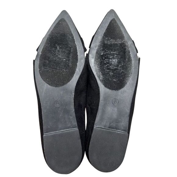 Journee Collection Flats Size 6 Black Pointed Toe Slip On Winslo Lightweight - Picture 9 of 9